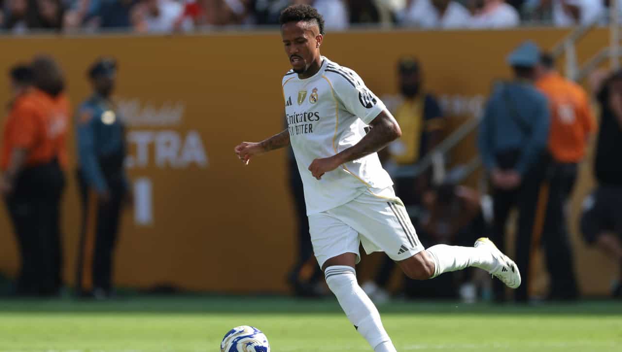 Militao in action at the Club World Cup.